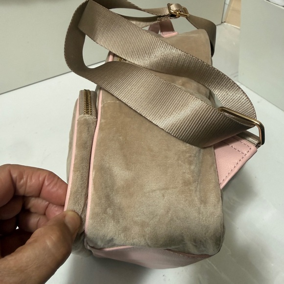 Juicy Couture Beige Backpack with Pink Trim